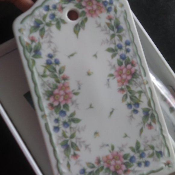 Andrea By Sadek Porcelain Cheese board with matching knife - Picture 7 of 12